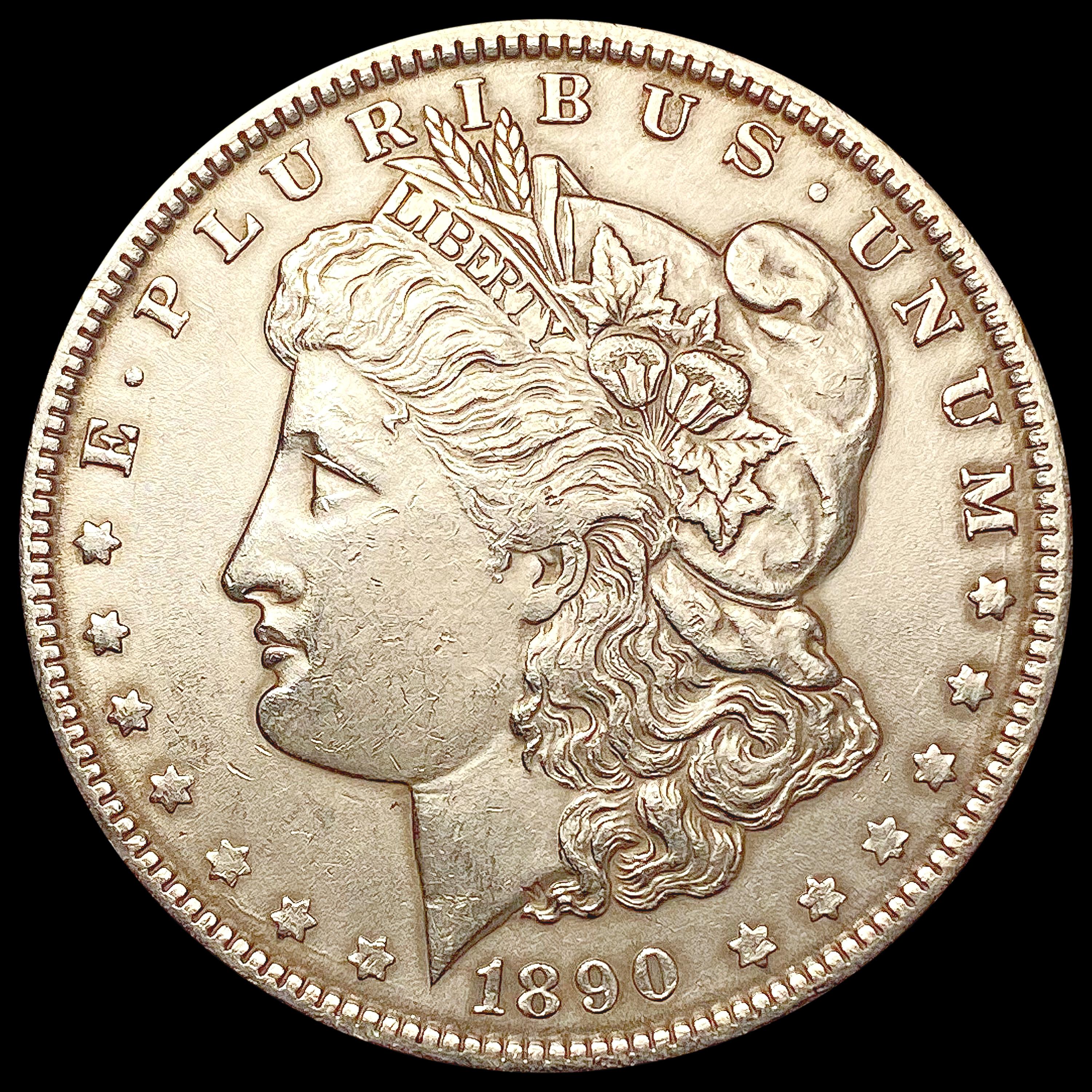 1890 Morgan Silver Dollar CLOSELY UNCIRCULATED