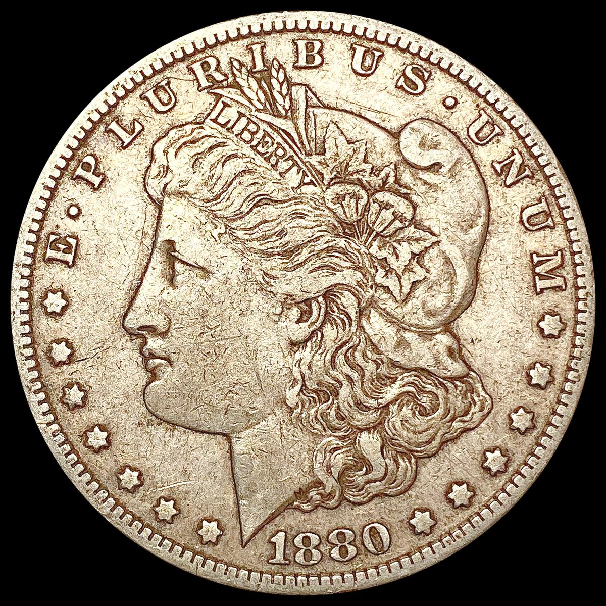 1880-CC Morgan Silver Dollar LIGHTLY CIRCULATED