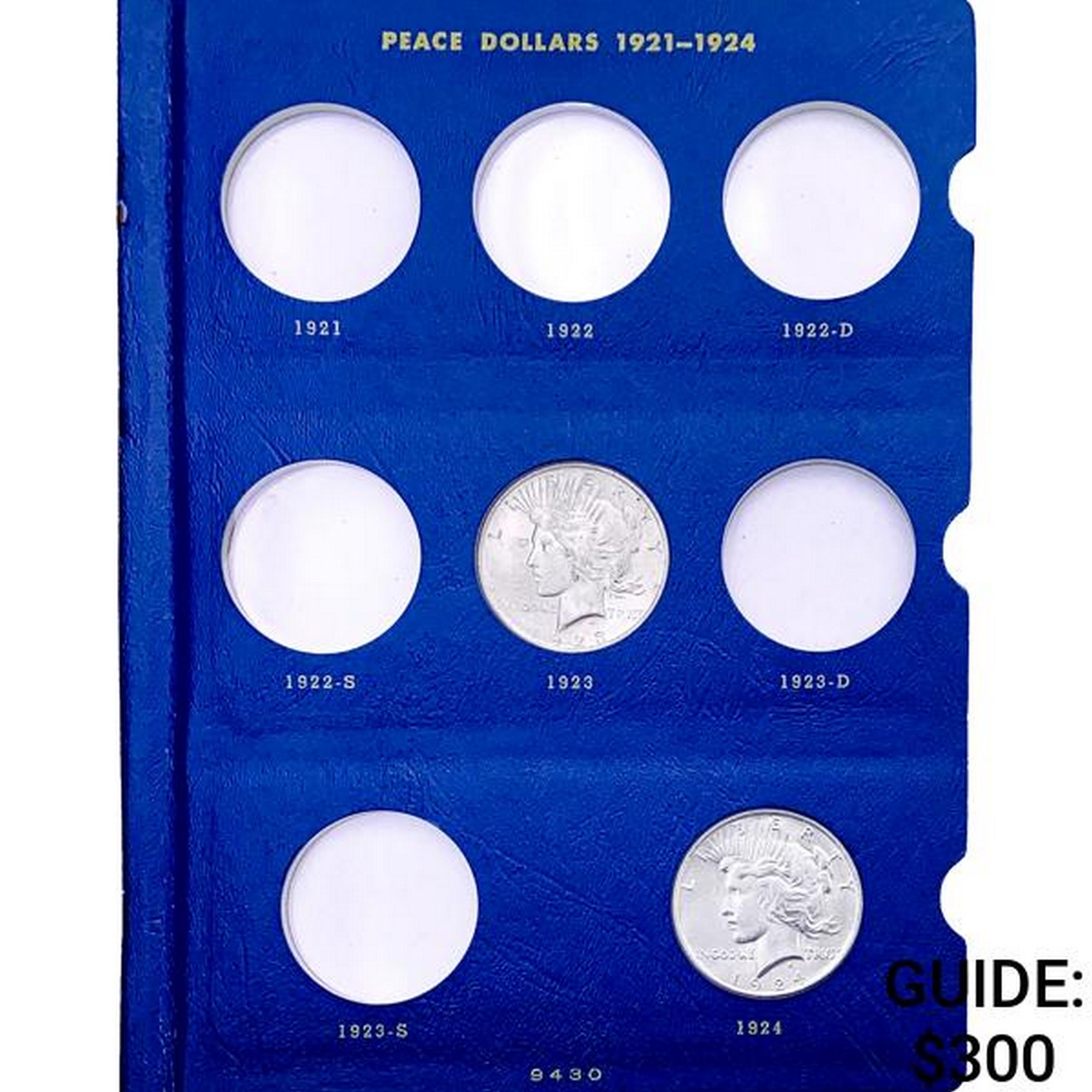 1923-1925 Peace Dollar Collection [3 Coins]