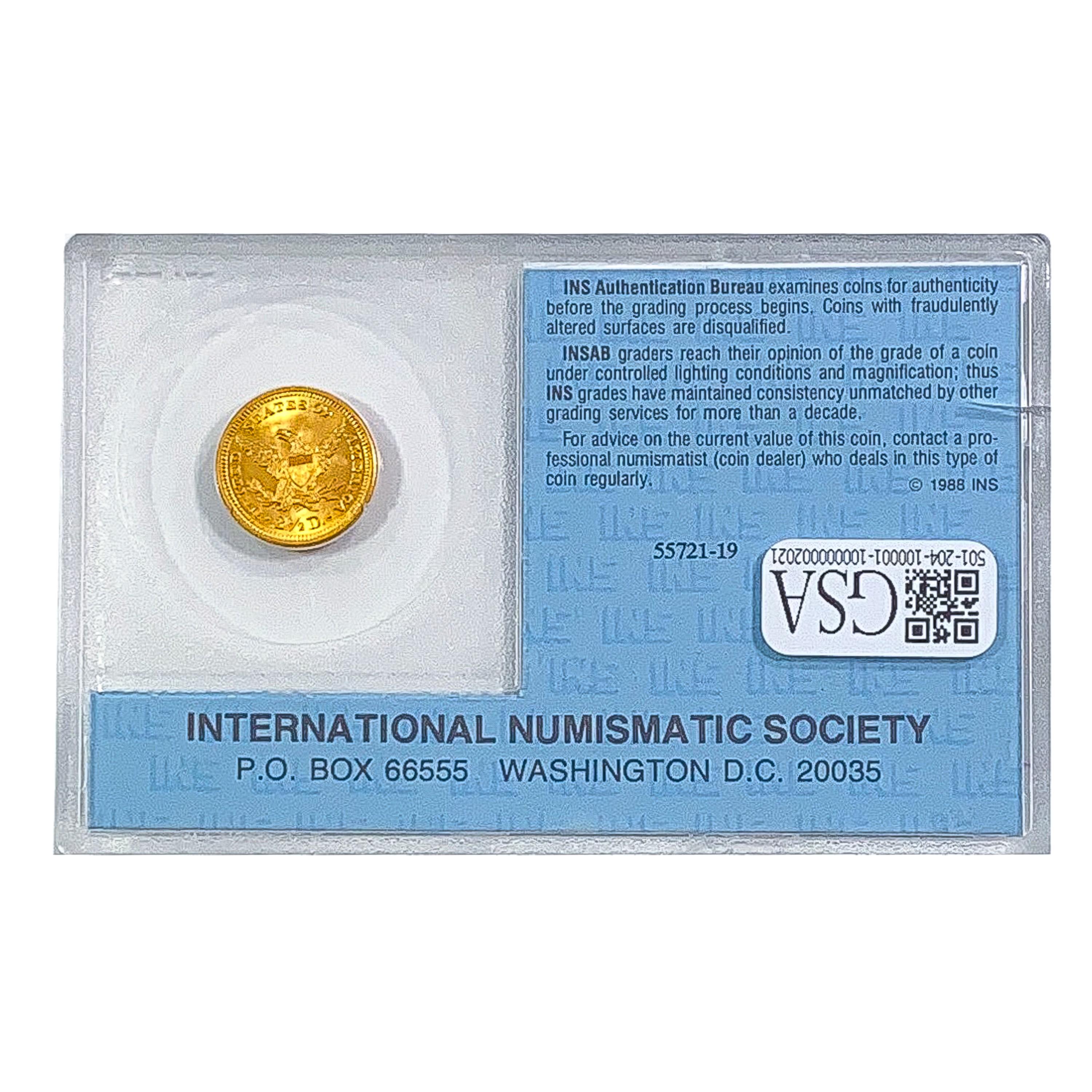 1907 $2.50 Gold Quarter Eagle INS MS64