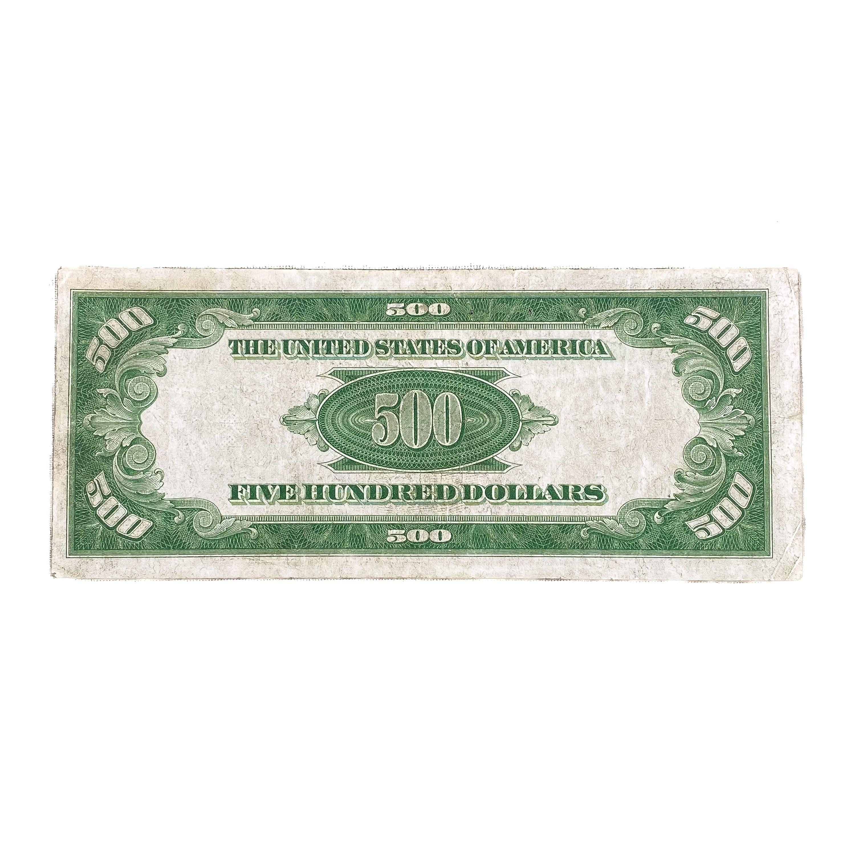 1928 $500 FRN ST. LOUIS, MO EF