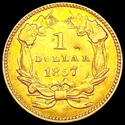 1857 Rare Gold Dollar UNCIRCULATED