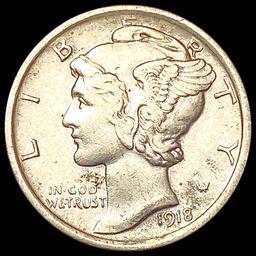 1918 Mercury Dime CLOSELY UNCIRCULATED