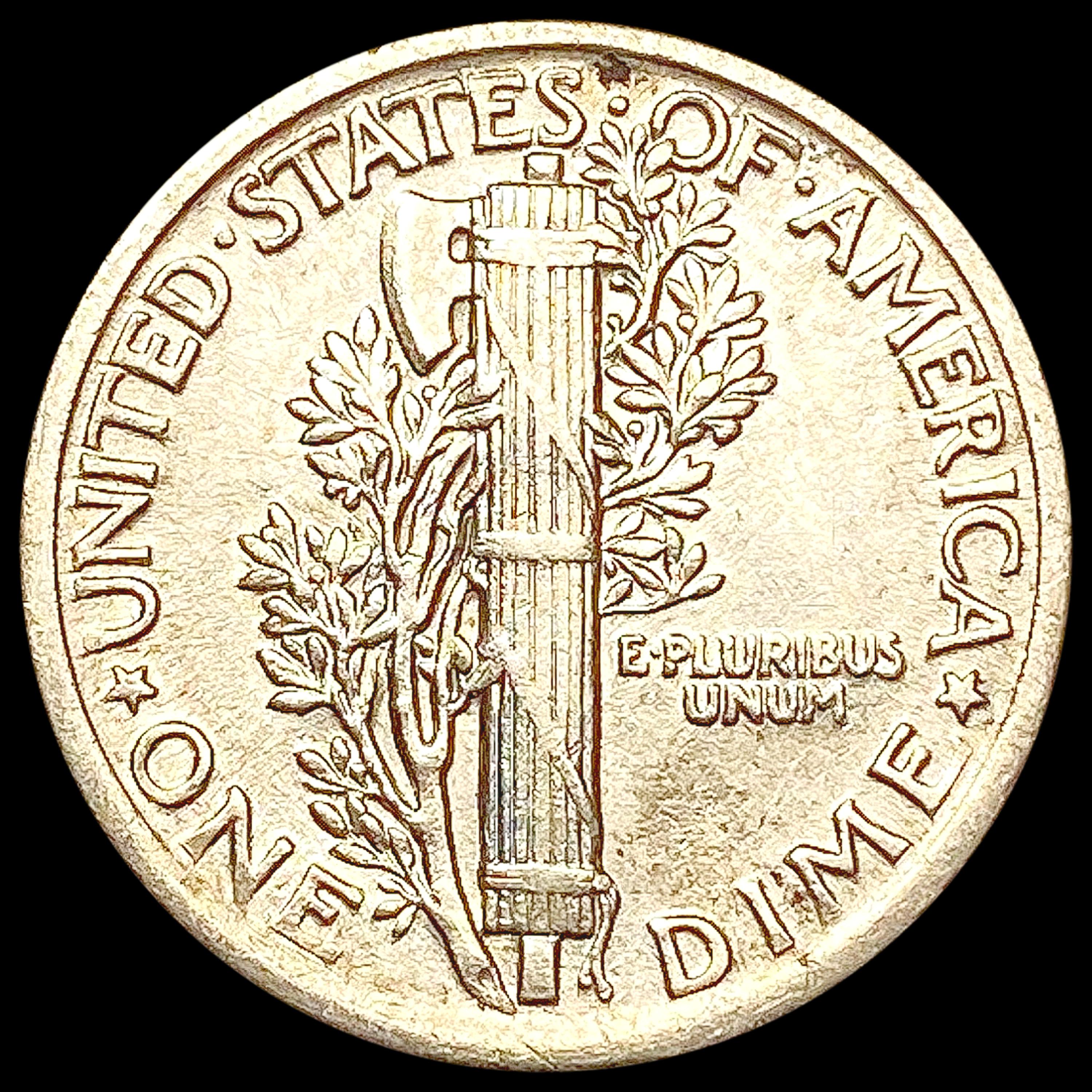 1918 Mercury Dime CLOSELY UNCIRCULATED