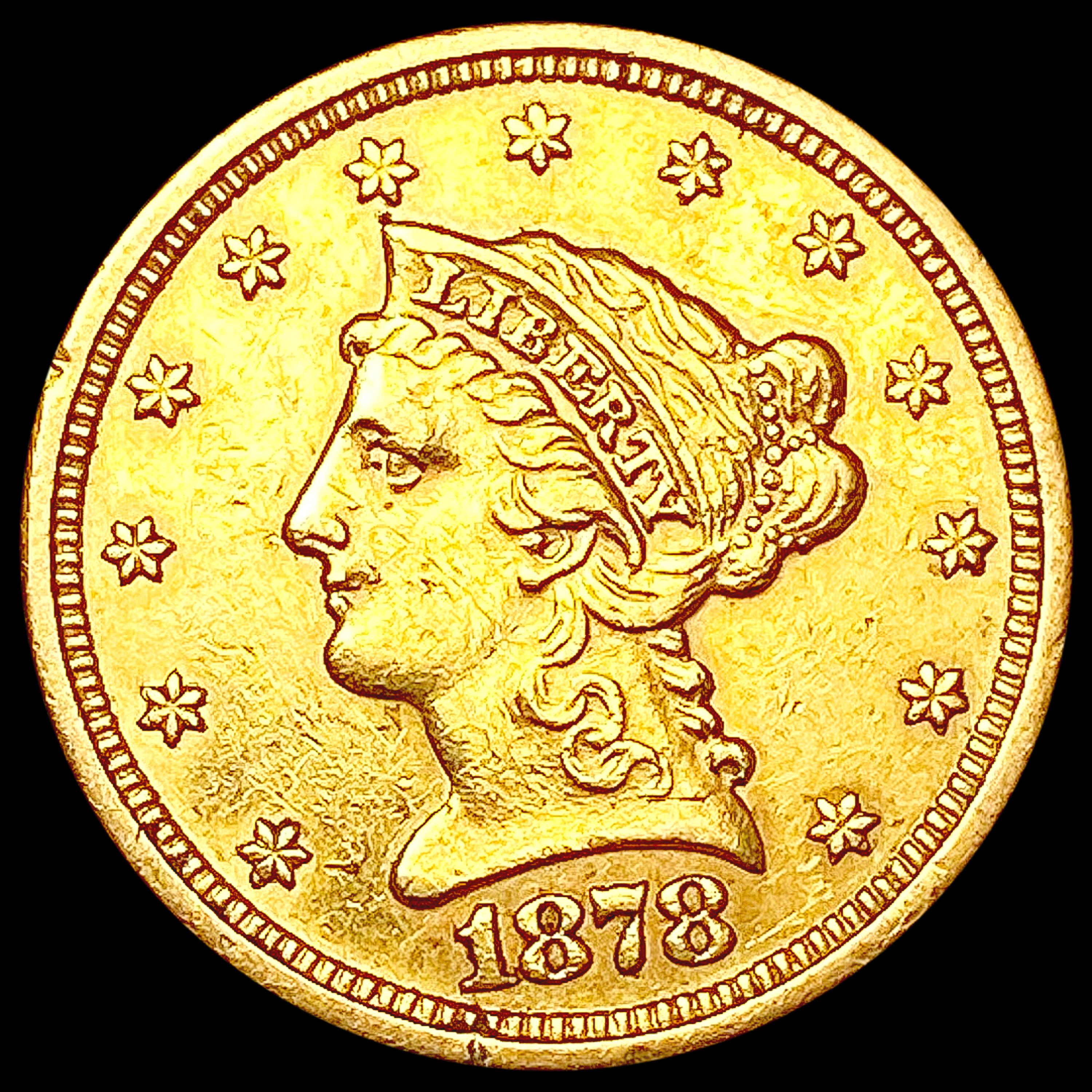 1878-S $2.50 Gold Quarter Eagle UNCIRCULATED