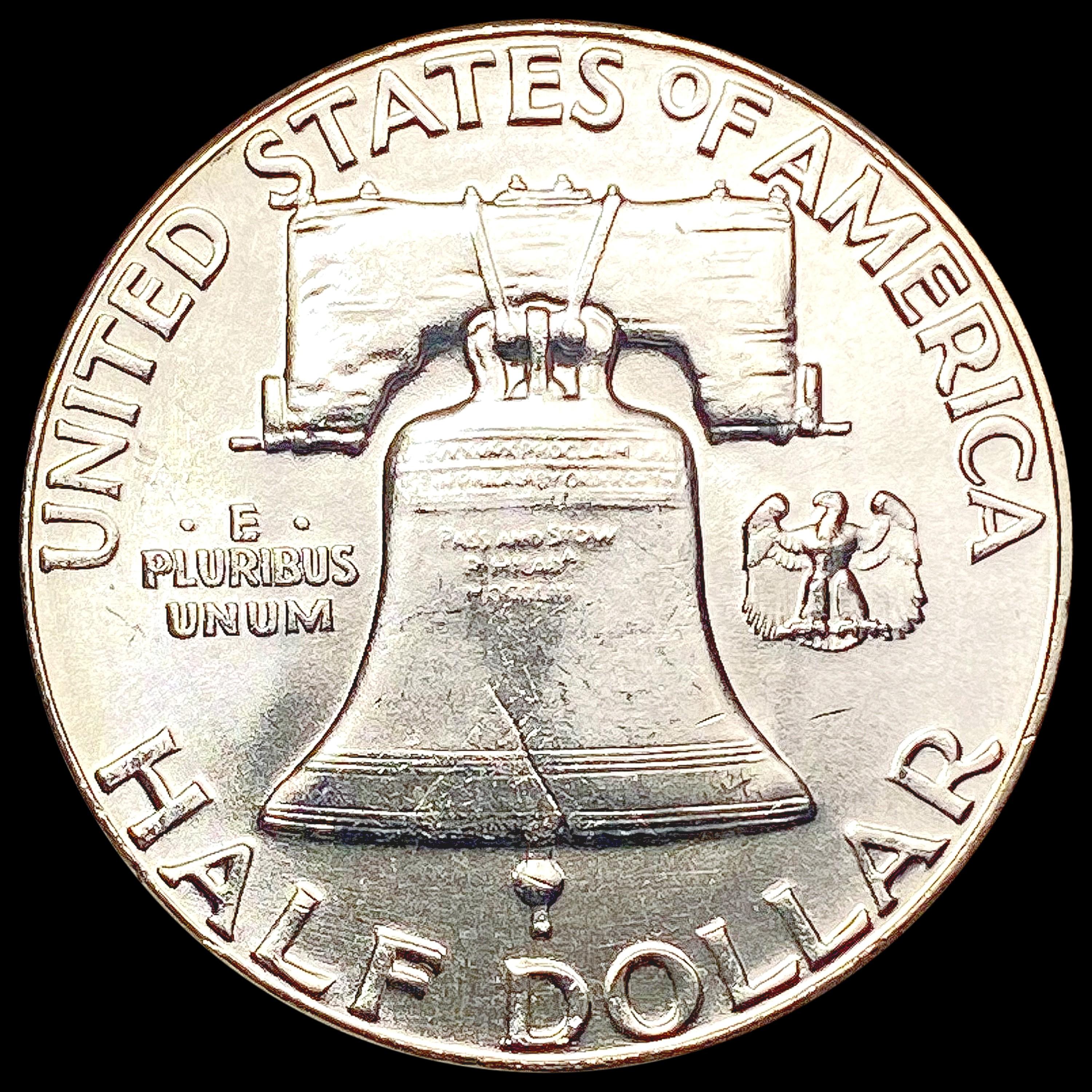 1858 Franklin Half Dollar UNCIRCULATED