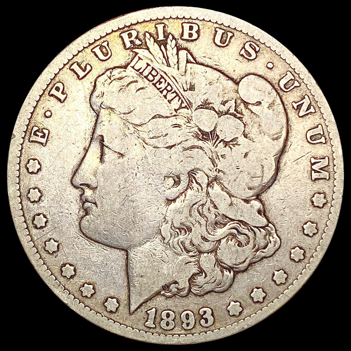 1893-CC Morgan Silver Dollar NICELY CIRCULATED