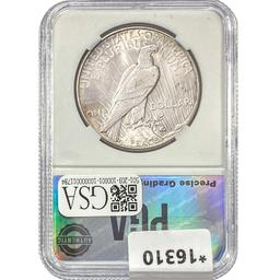 1934 Silver Peace Dollar PGA MS64