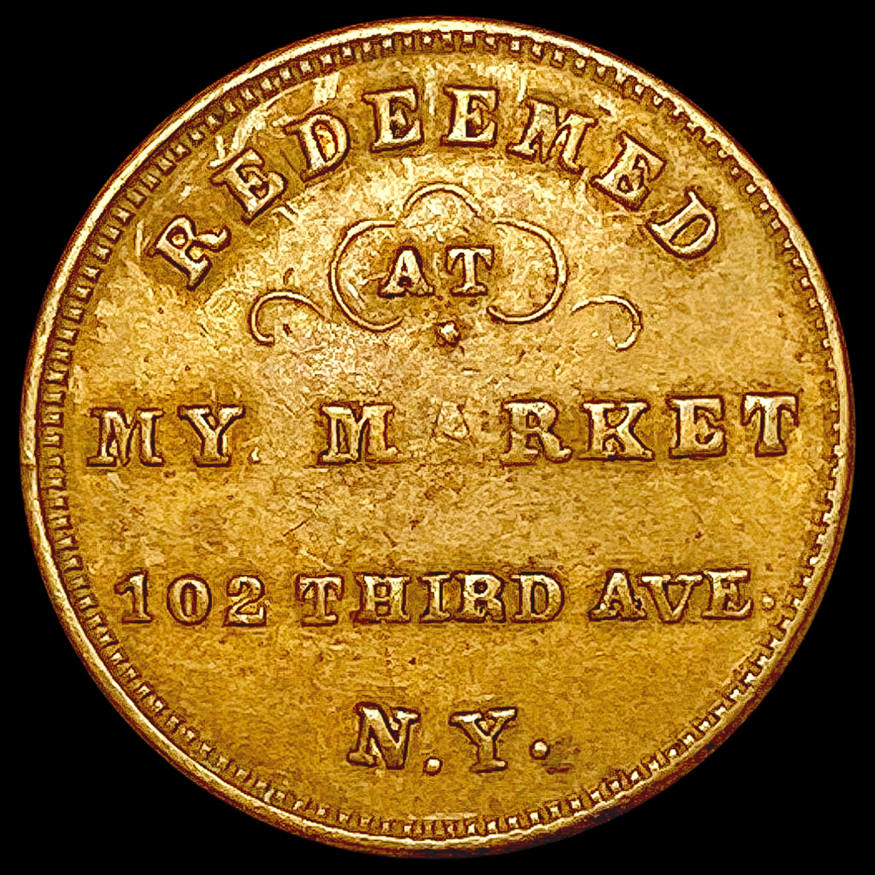 1862 Civil War Store Token CLOSELY UNCIRCULATED