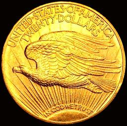 1909/8 $20 Gold Double Eagle CHOICE BU+