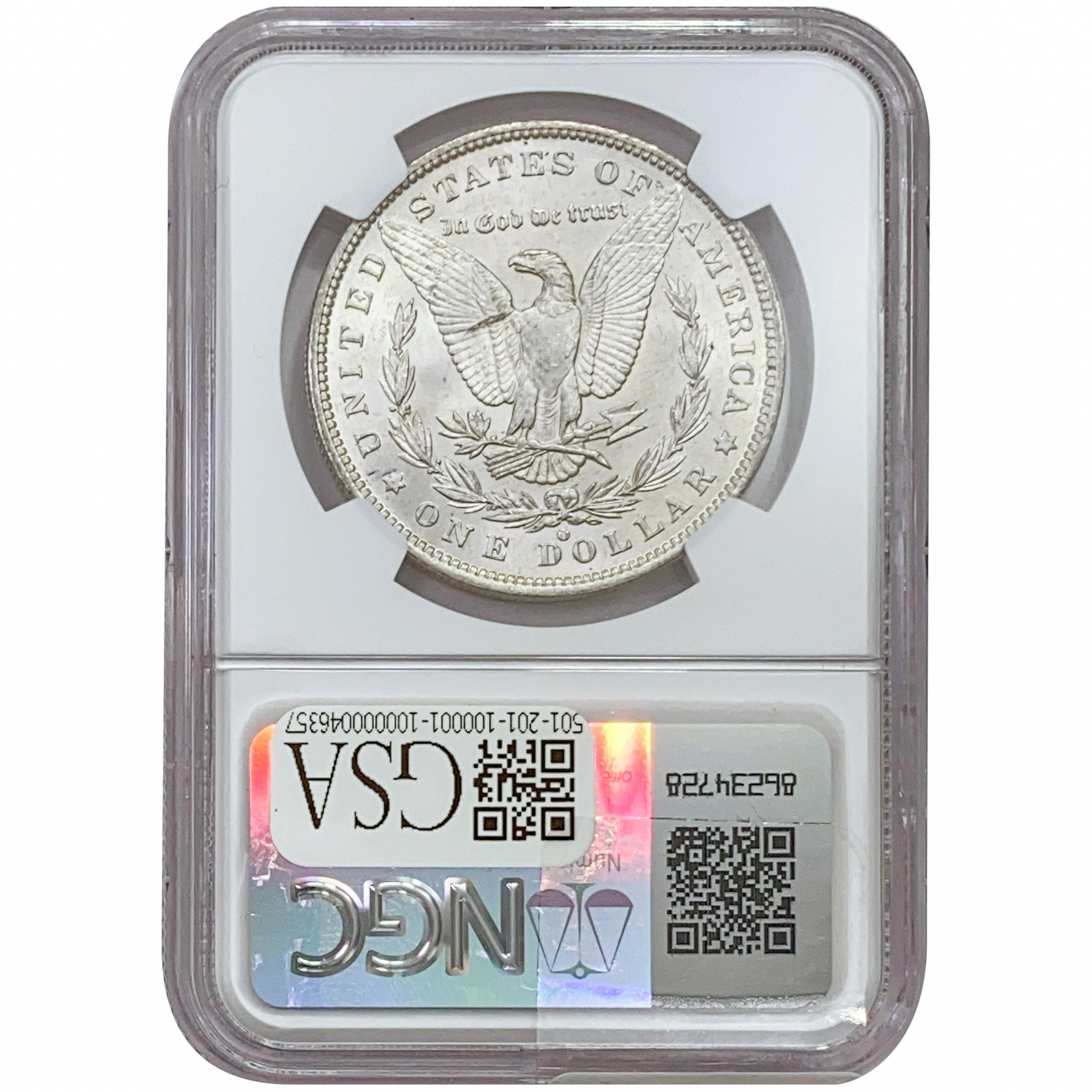 1887/6 O Morgan Silver Dollar NGC MS62 VAM-3