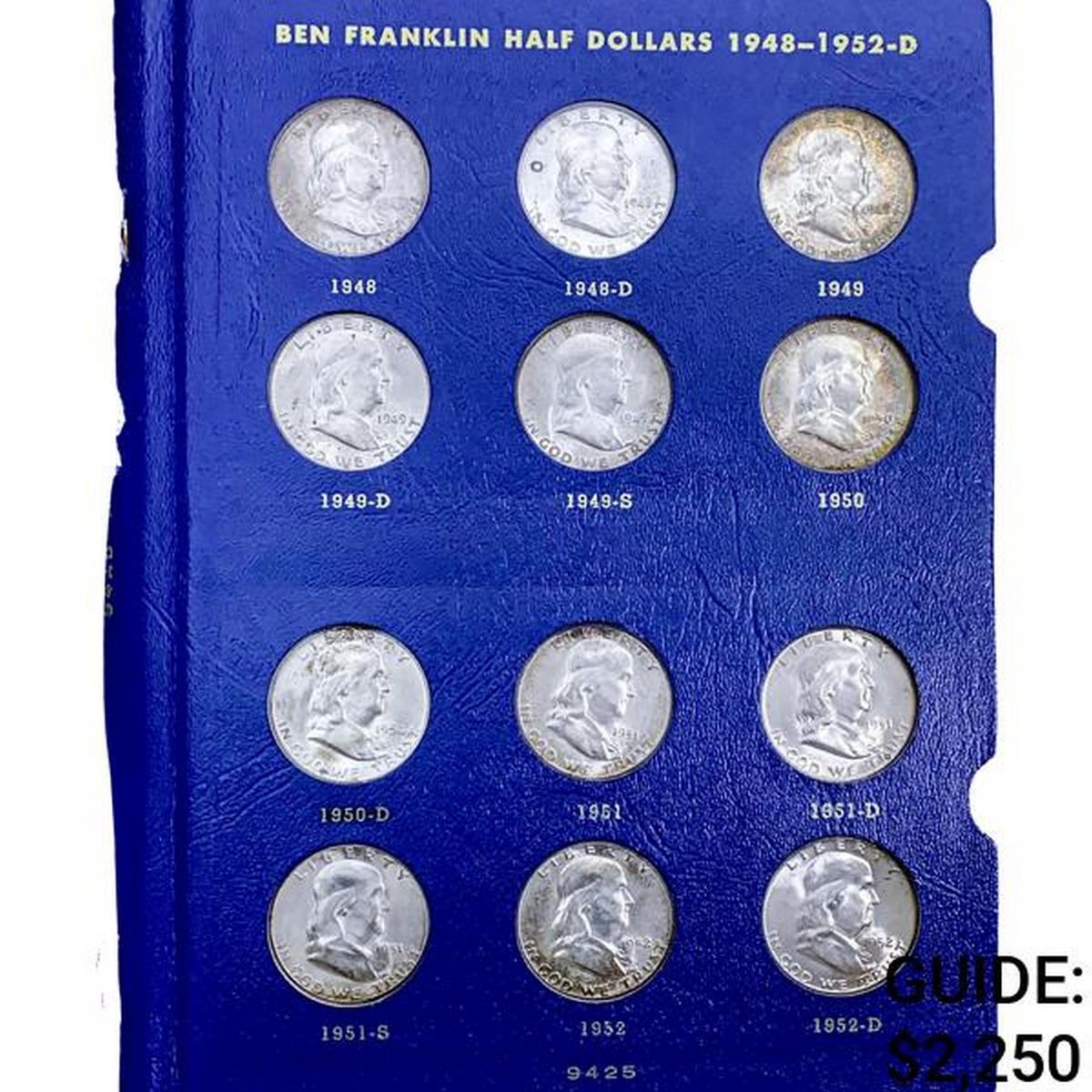 1948-1963 Complete UNC Franklin Half Dollar Set [3