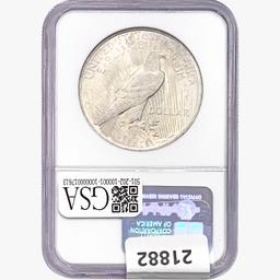 1923 Silver Peace Dollar NGC MS64 Collectors Set