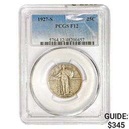 1927-S Standing Liberty Quarter PCGS F12