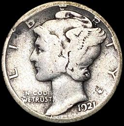 1921-D Mercury Dime NICELY CIRCULATED