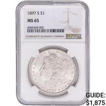 1897-S Morgan Silver Dollar NGC MS65