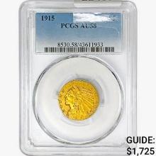 1915 $5 Gold Half Eagle PCGS AU58
