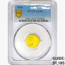 1910 $2.50 Gold Quarter Eagle PCGS AU55