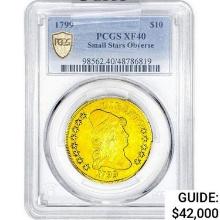 1799 $10 Gold Eagle PCGS XF40 Sm Stars OBV