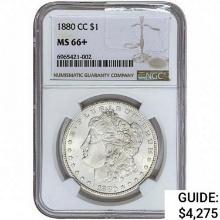 1880-CC Morgan Silver Dollar NGC MS66+