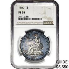 1880 Silver Trade Dollar NGC PF58