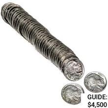 1937 UNC Roll of Buffalo Nickels [40 Coins]