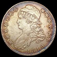 1819 Capped Bust Half Dollar NEARLY UNCIRCULATED
