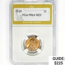 1939 Wheat Cent PGA PR64 RED