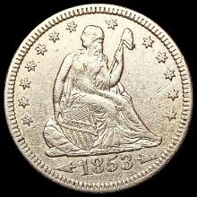 1853-O Seated Liberty Quarter CLOSELY UNCIRCULATED