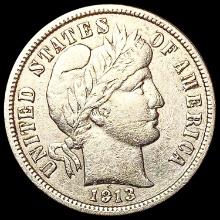 1913 Barber Dime CLOSELY UNCIRCULATED