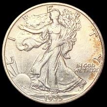 1935-S Walking Liberty Half Dollar CLOSELY UNCIRCU