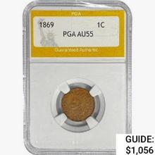 1869 Indian Head Cent PGA AU55