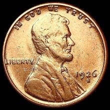 1926-S RED Wheat Cent CHOICE AU