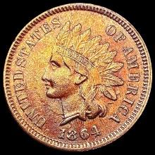1864 RED Indian Head Cent CHOICE AU