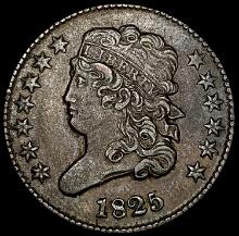 1825 Classic Head Half Cent CLOSELY UNCIRCULATED