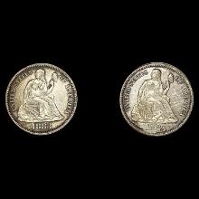 [2] 1883 Seated Liberty Dimes UNCIRCULATED