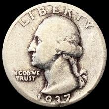 1937-D Washington Silver Quarter NICELY CIRCULATED