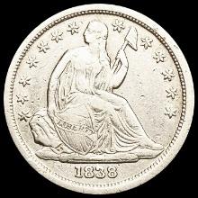 1838 Seated Liberty Dime ABOUT UNCIRCULATED