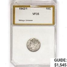 15342 Mercury Silver Dime PCI VF35