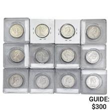 1969-1977 Canada Half Dollar Lot [12 Coins]