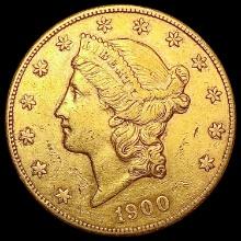 1900-S $20 Gold Double Eagle CLOSELY UNCIRCULATED