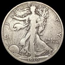 1919-S Walking Liberty Half Dollar LIGHTLY CIRCULA