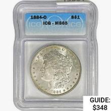 1884-O Morgan Silver Dollar ICG MA65