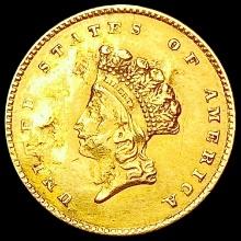 1855 Rare Gold Dollar NEARLY UNCIRCULATED