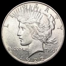 1922-S Silver Peace Dollar CLOSELY UNCIRCULATED