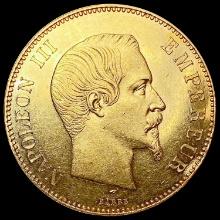 1855-A France .9330oz Gold 100 Francs GAD-1135 F-5
