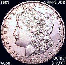 1901 VAM-3 DDR Morgan Silver Dollar CHOICE AU