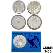 1986-1998 Silver Lot [4 Coins]