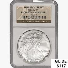 2006-W Silver Eagle NGC MS69