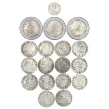 1795-1813 [10] Mixed Spanish Silver Coins